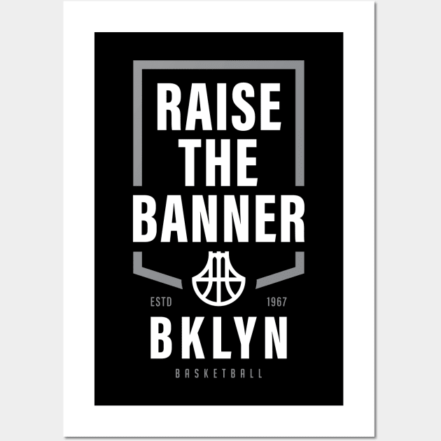 Brooklyn Nets Fan Championship Banner NBA Playoffs Gift Wall Art by BooTeeQue